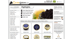 Desktop Screenshot of caviargalore.com