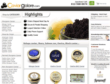 Tablet Screenshot of caviargalore.com
